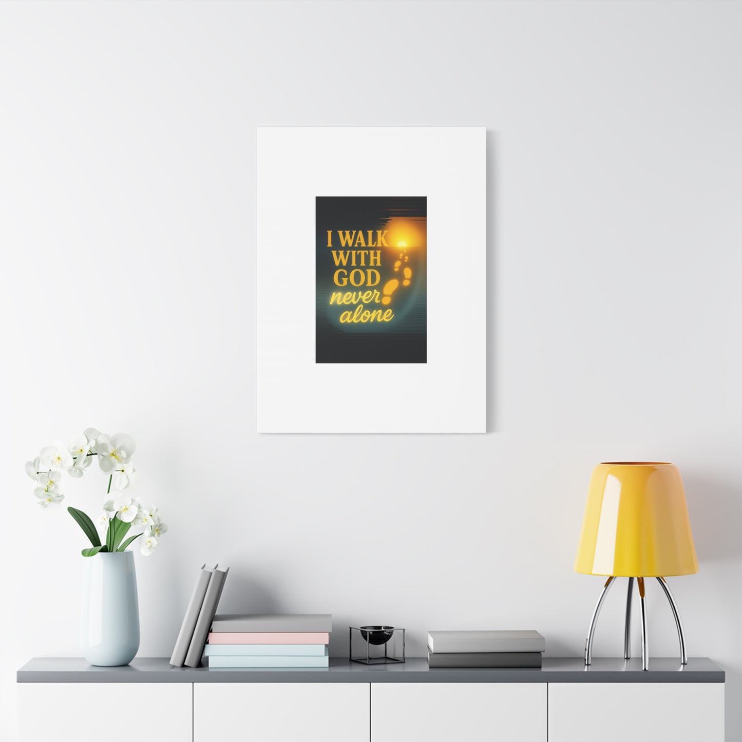 I Walk With God – Matte Canvas Wall Art