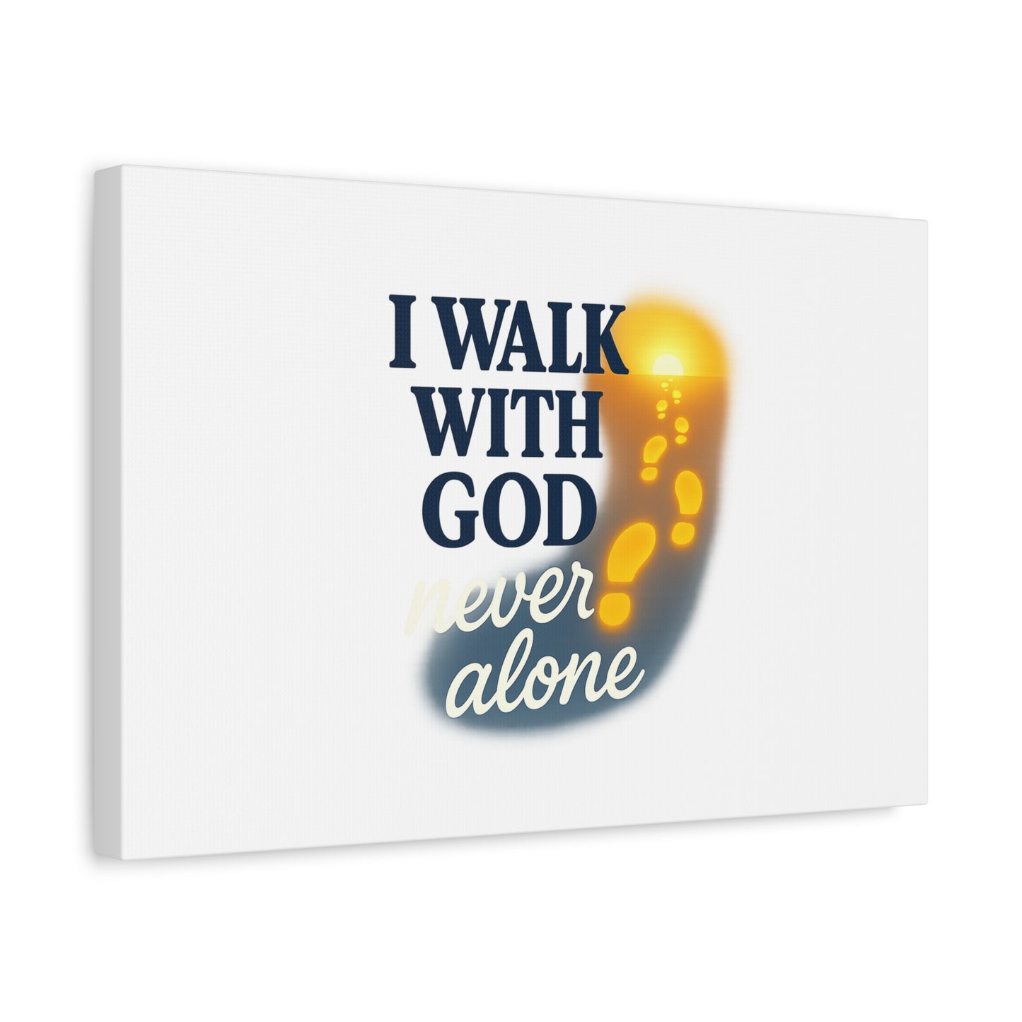 I Walk With God – Matte Canvas Wall Art