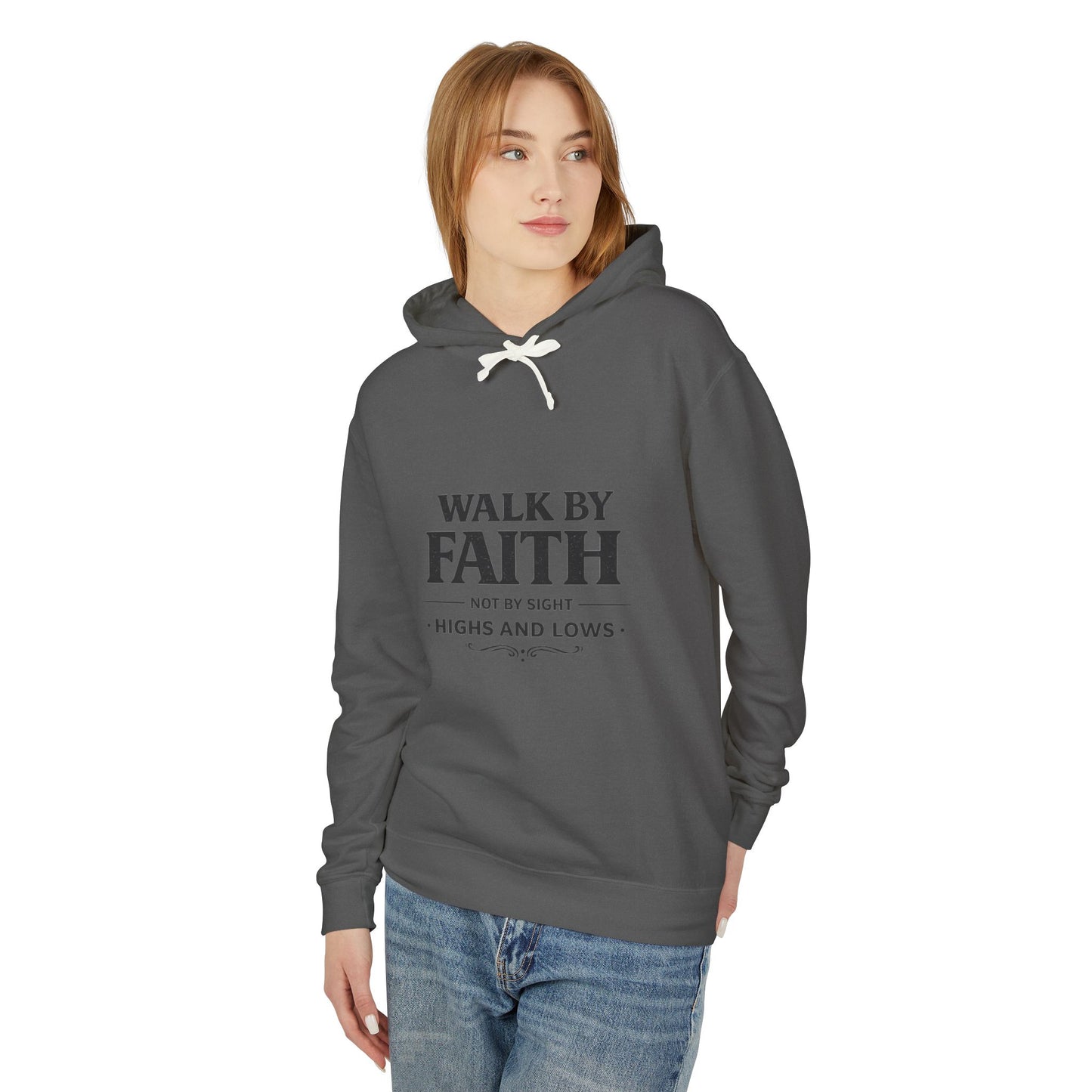 Faith Hoodie - "Walk By Faith, Not By Sight" Inspirational Pullover