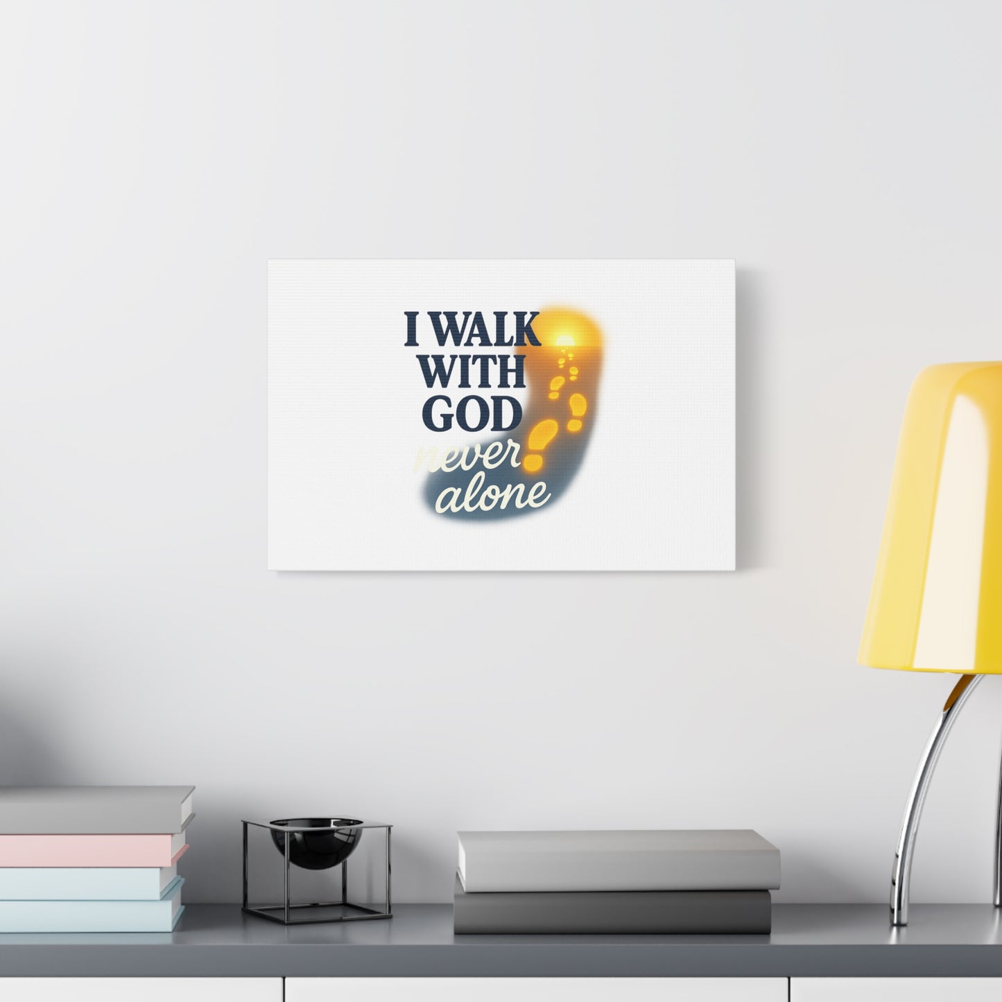 I Walk With God – Matte Canvas Wall Art