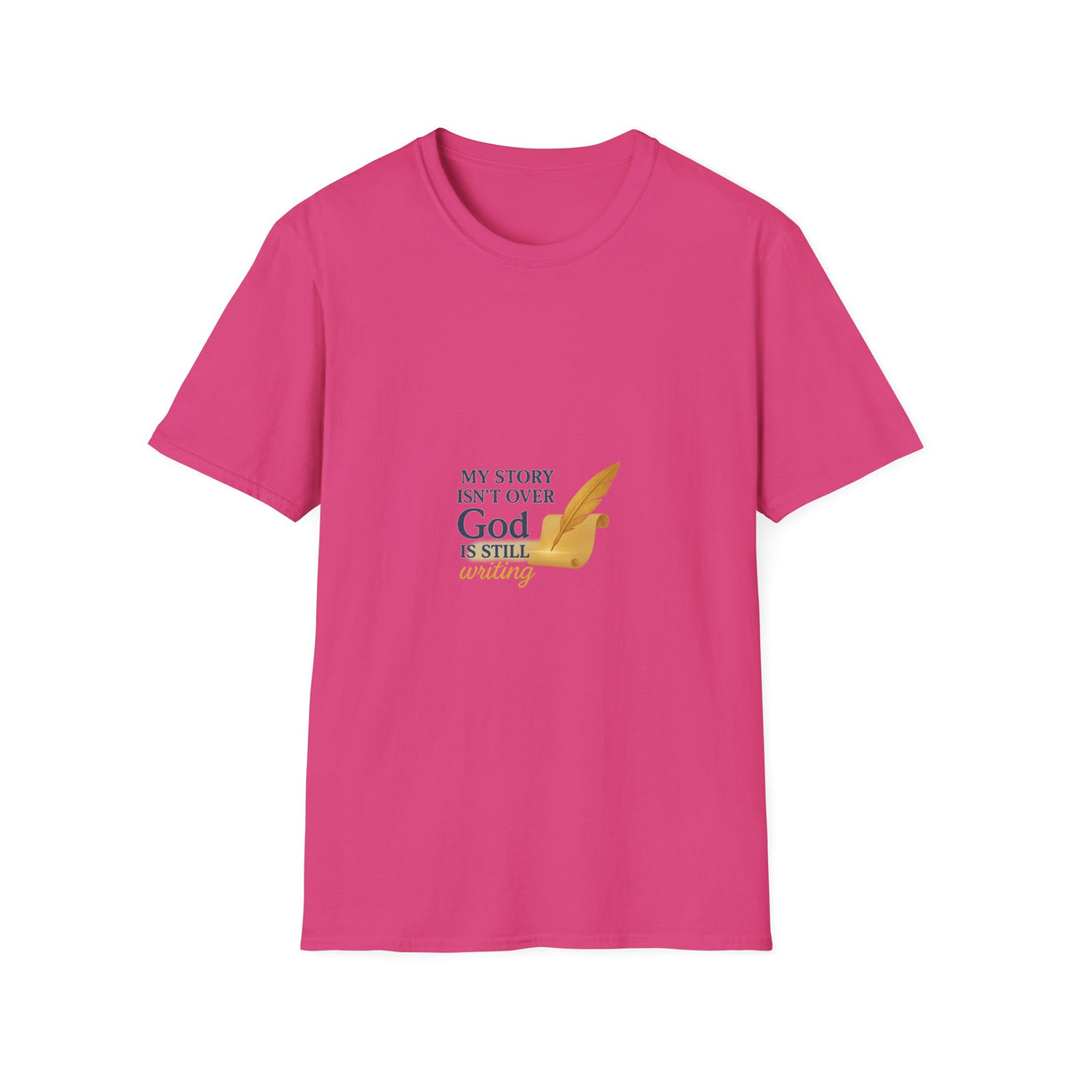 Inspirational Unisex T-Shirt, My Story Isn’t Over, God is Still Writing, Faith-Based Apparel, Christian Gift, Motivational Tee