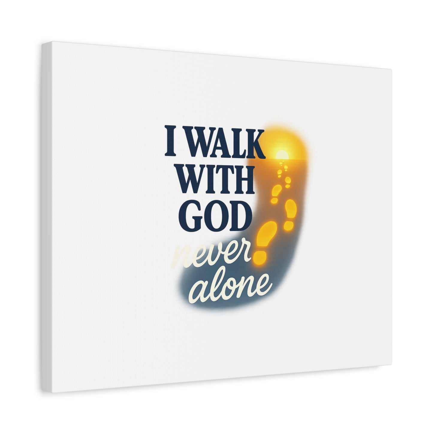 I Walk With God – Matte Canvas Wall Art