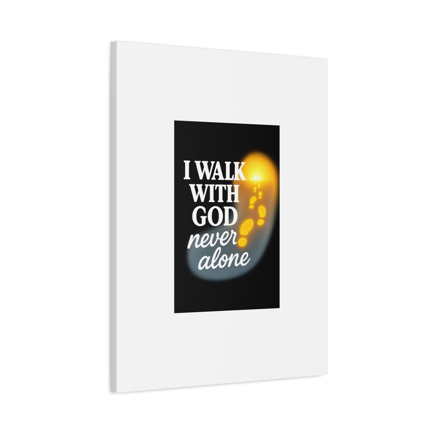 I Walk With God – Matte Canvas Wall Art