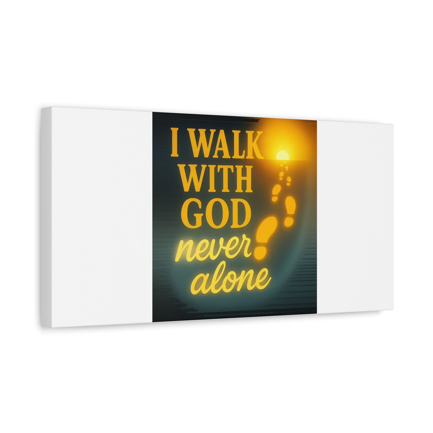 I Walk With God – Matte Canvas Wall Art