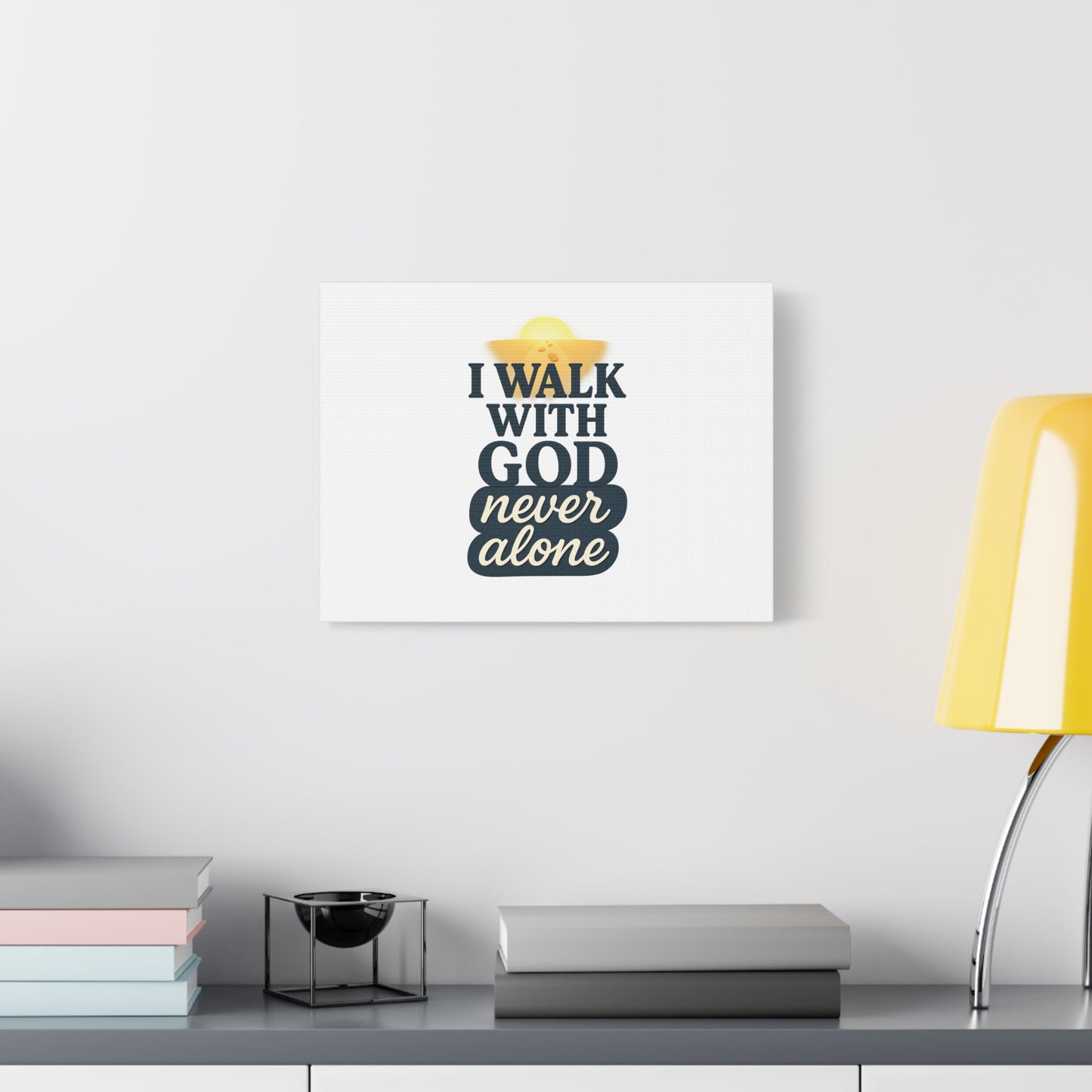 I Walk With God – Matte Canvas Wall Art