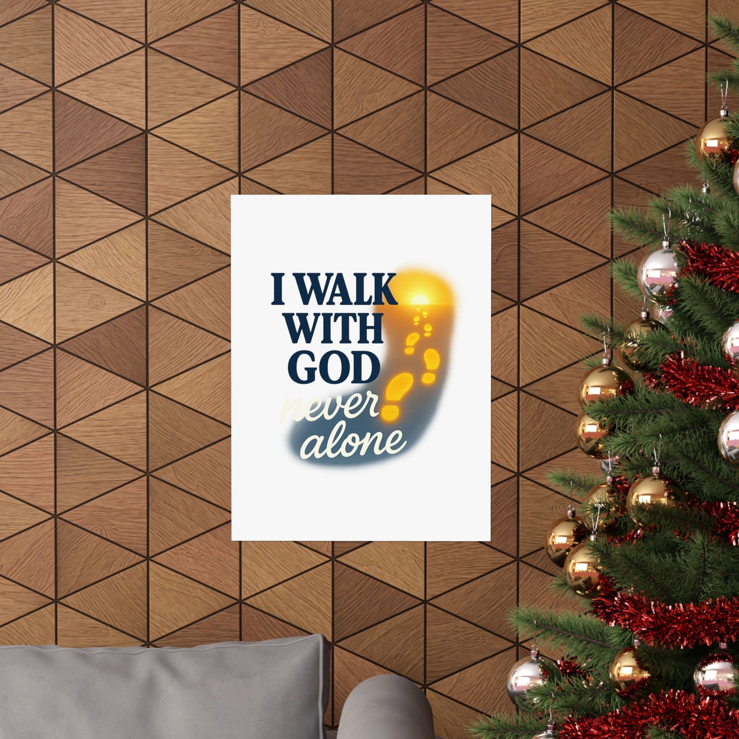 Inspirational Wall Art Poster, God Quote Decor, Faith Motivation Print, Religious Home Decor, Spiritual Gift