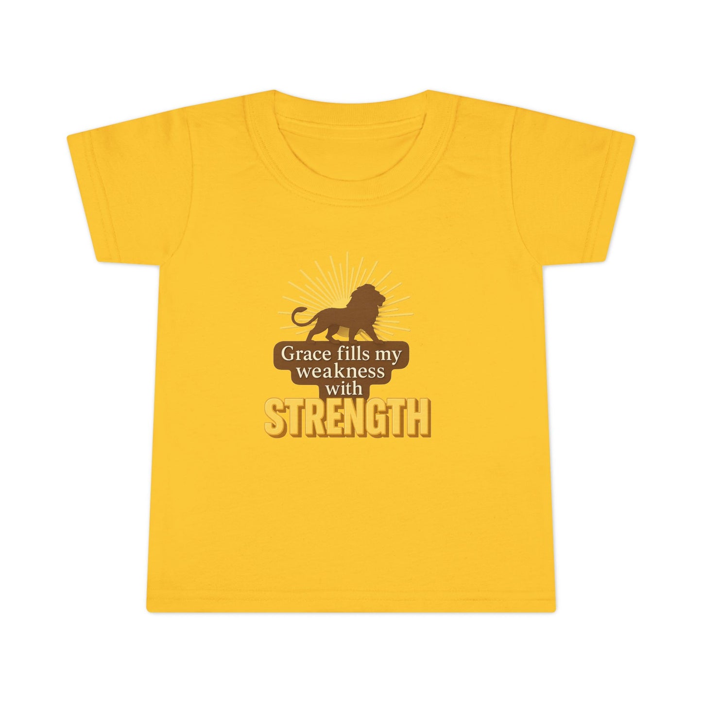Toddler T-Shirt – Grace Fills My Weakness with Strength