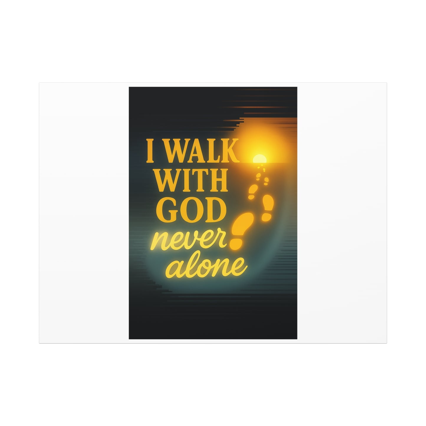I Walk With God – Matte Canvas Wall Art