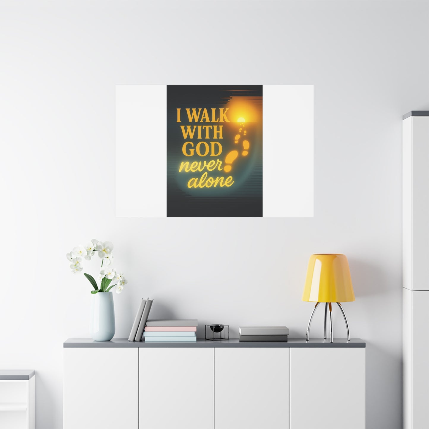 I Walk With God – Matte Canvas Wall Art