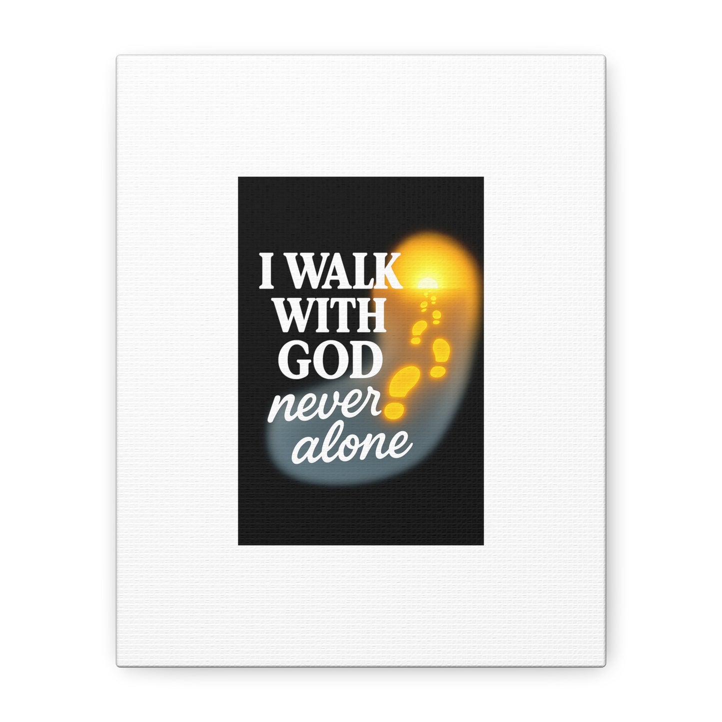 I Walk With God – Matte Canvas Wall Art