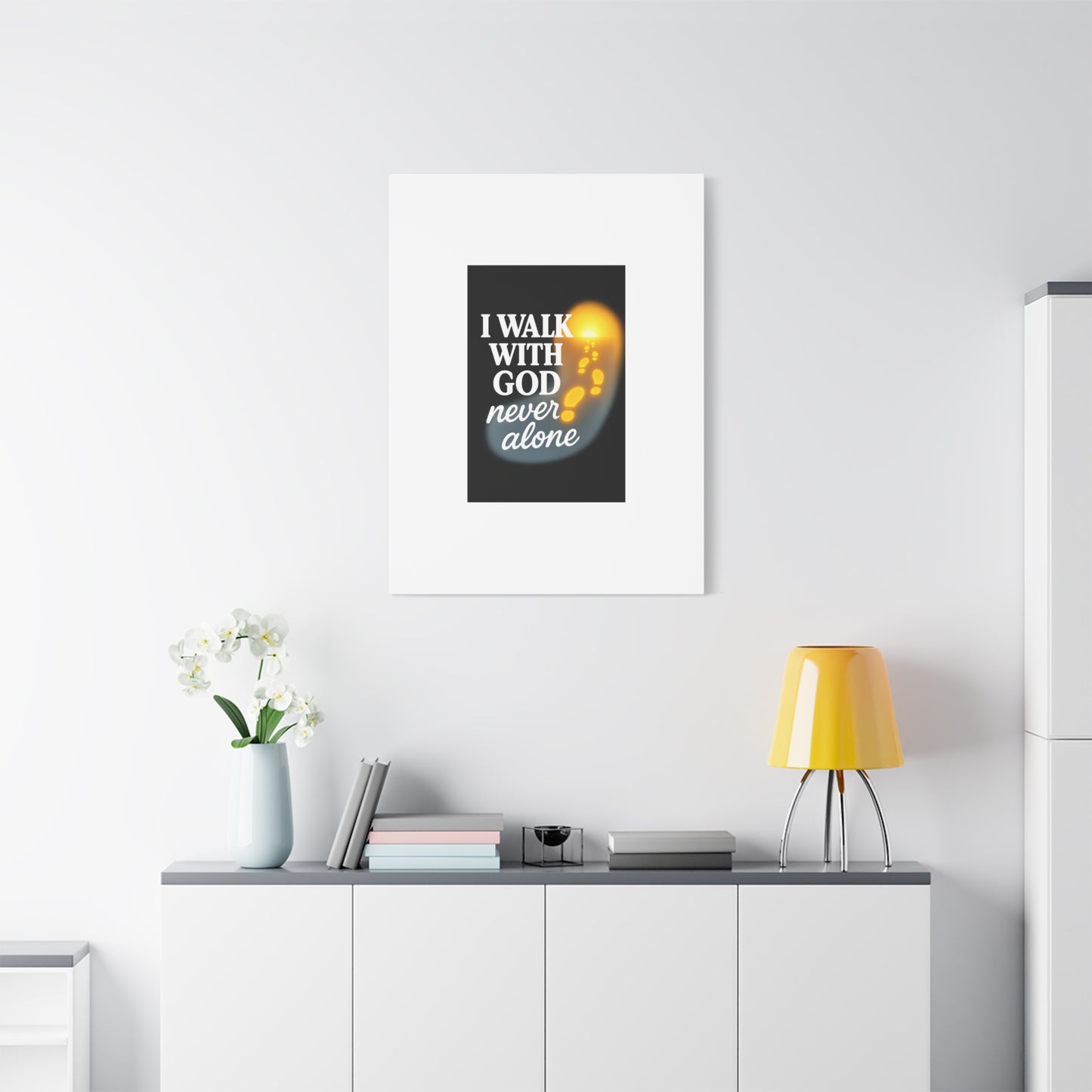 I Walk With God – Matte Canvas Wall Art