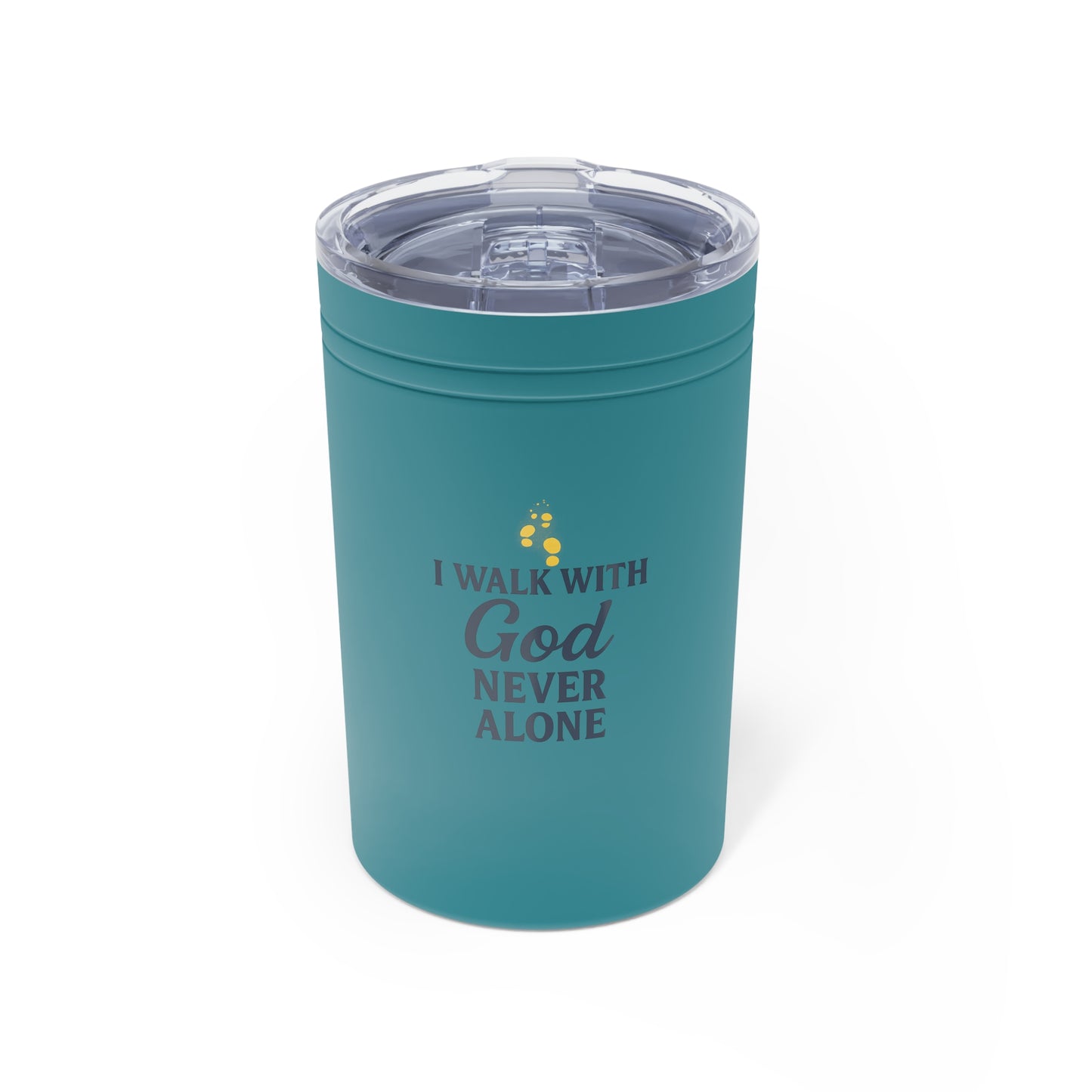Inspirational Tumbler - I Walk With God Never Alone