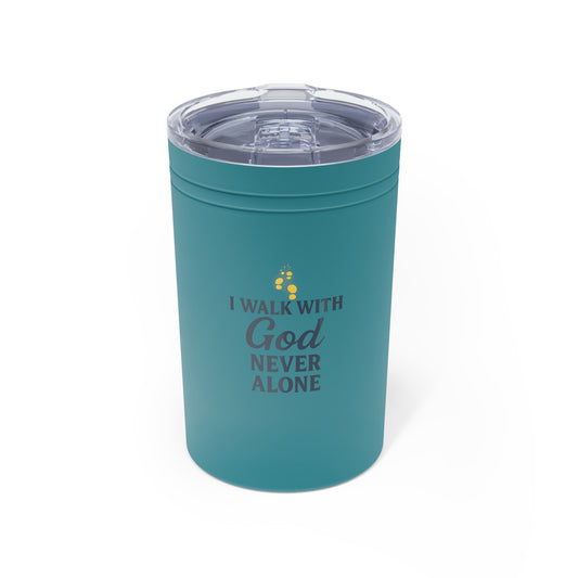 Inspirational Tumbler - I Walk With God Never Alone