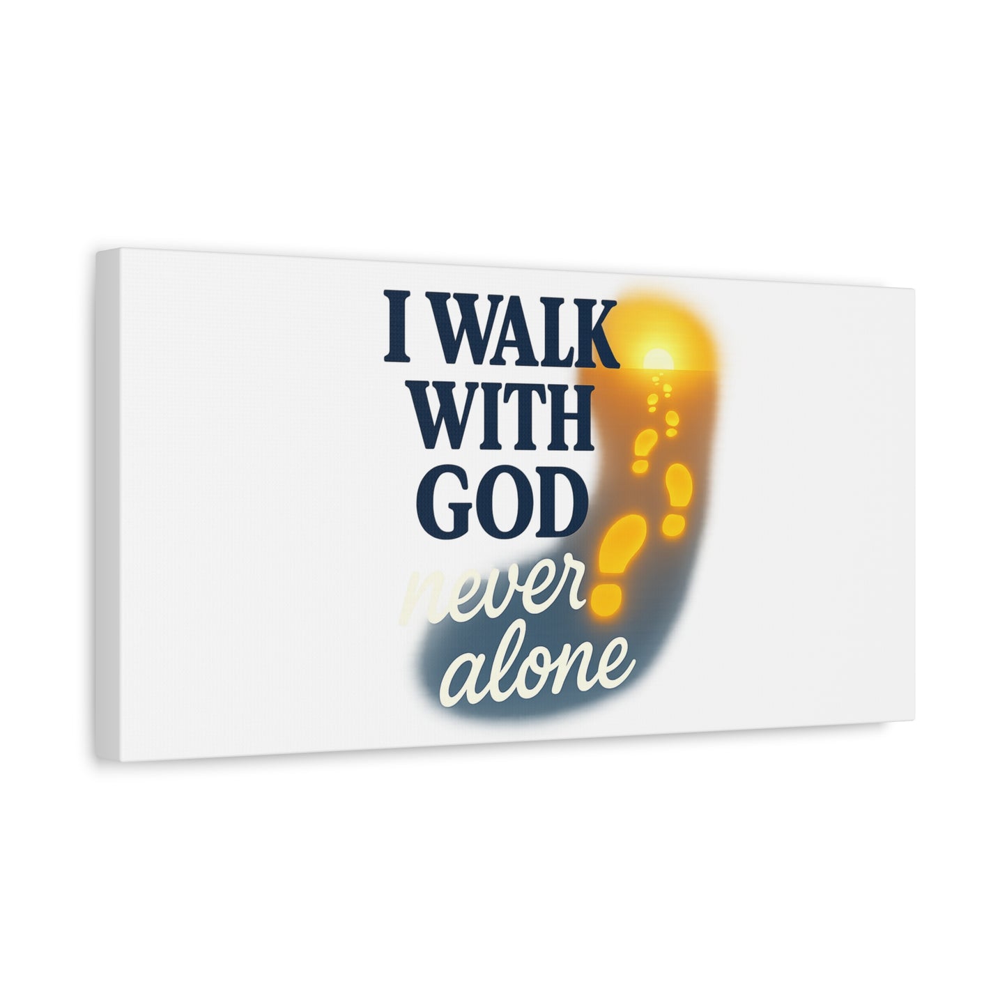 I Walk With God – Matte Canvas Wall Art