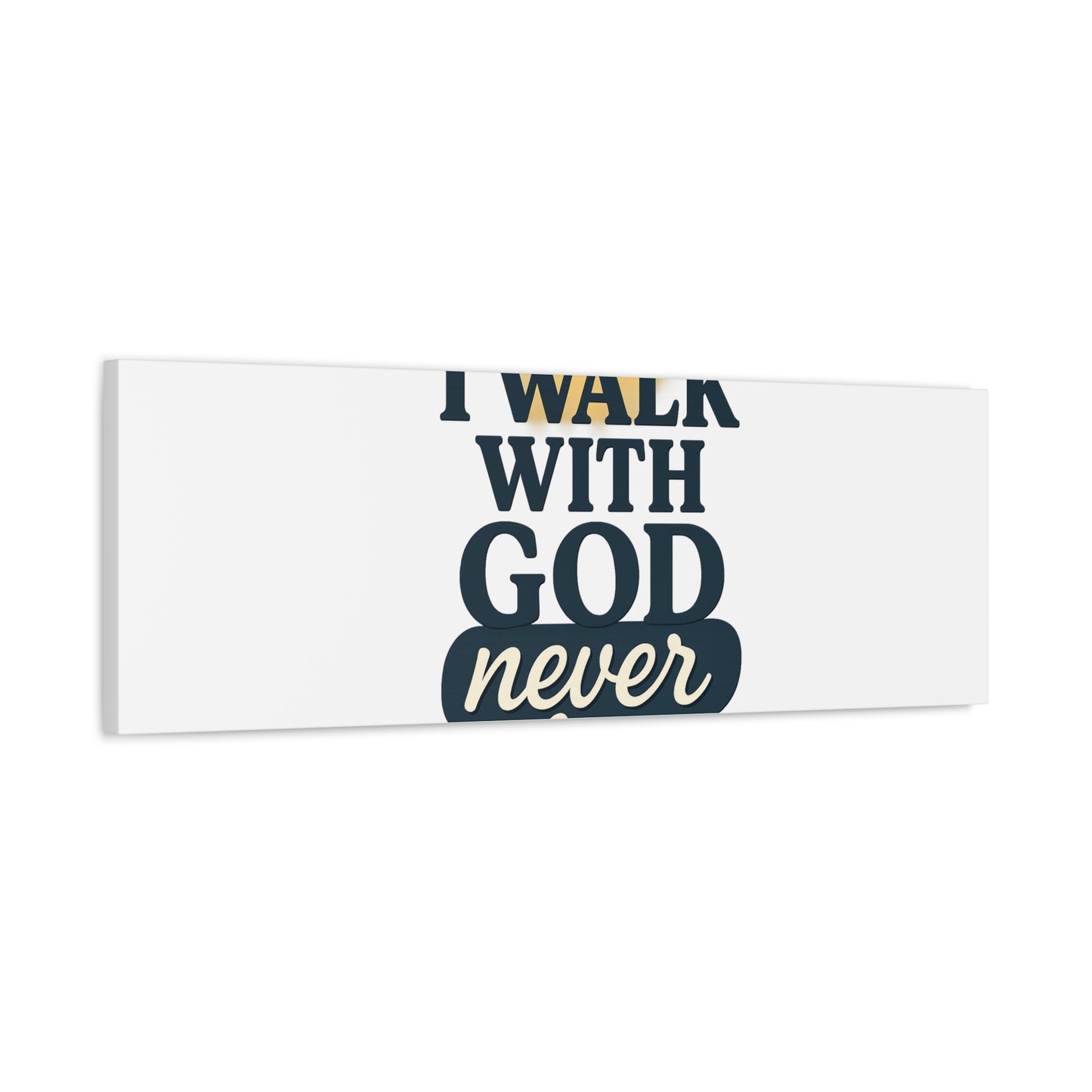 I Walk With God – Matte Canvas Wall Art