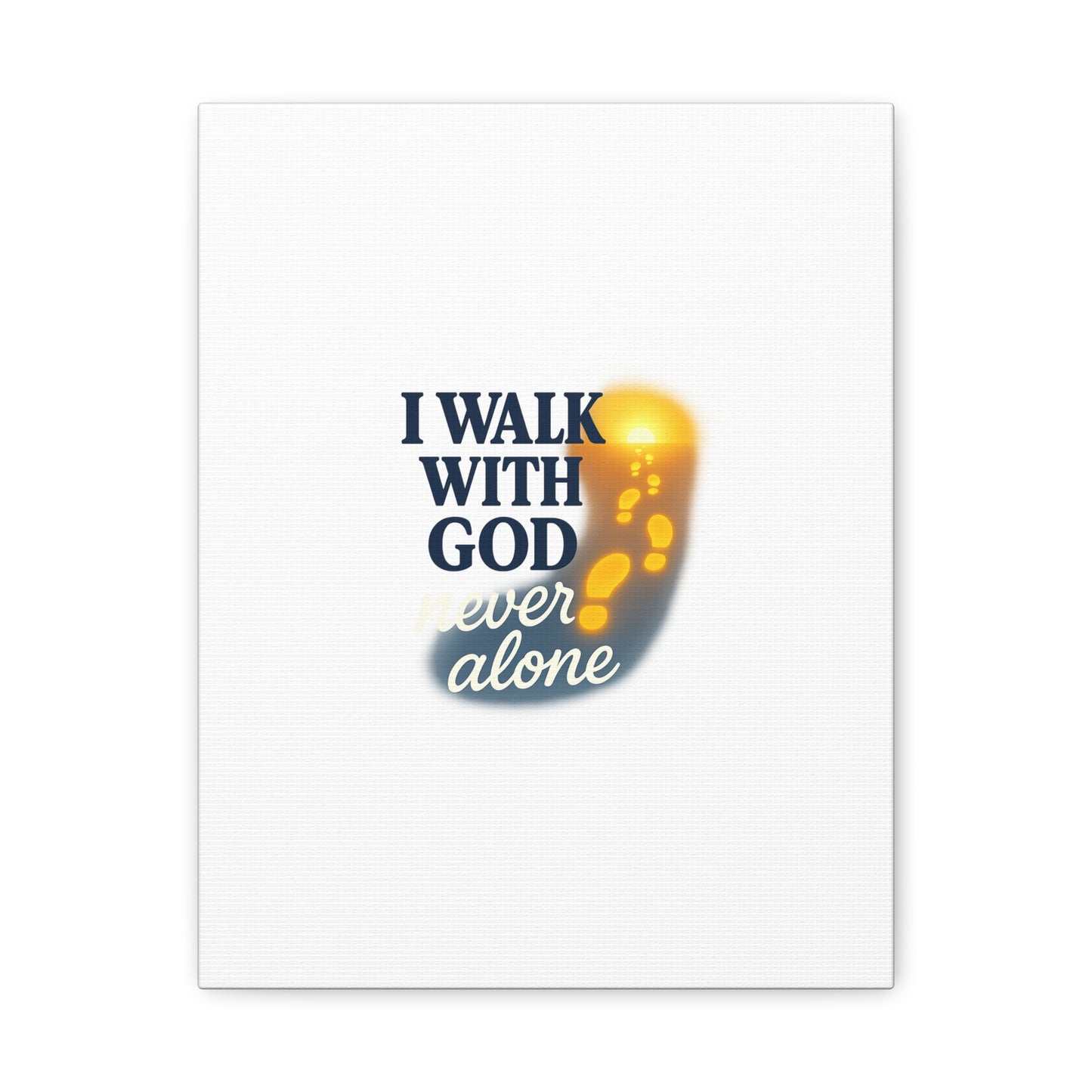I Walk With God – Matte Canvas Wall Art