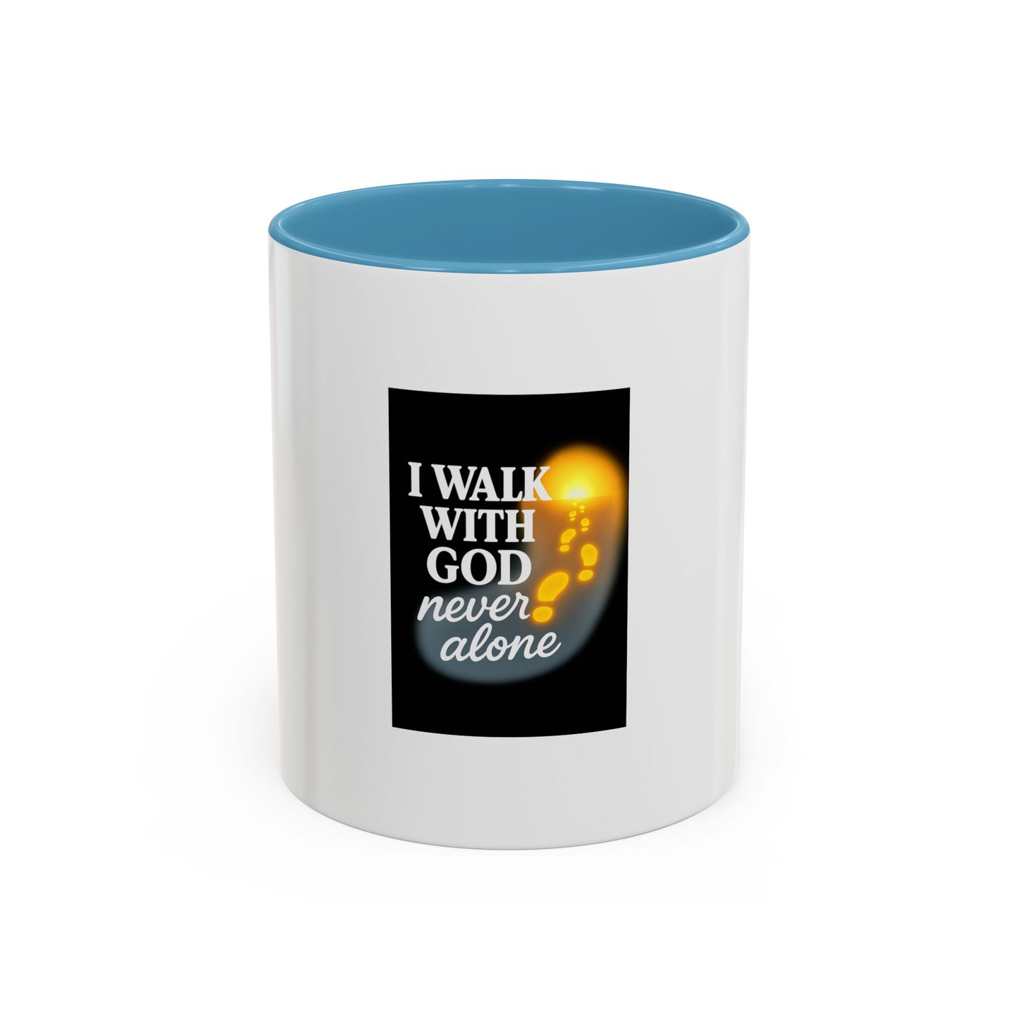 Inspirational Coffee Mug - I Walk With God, Faith Mug, Christian Gift, Encouragement Cup, Religious Decor, Daily Devotional