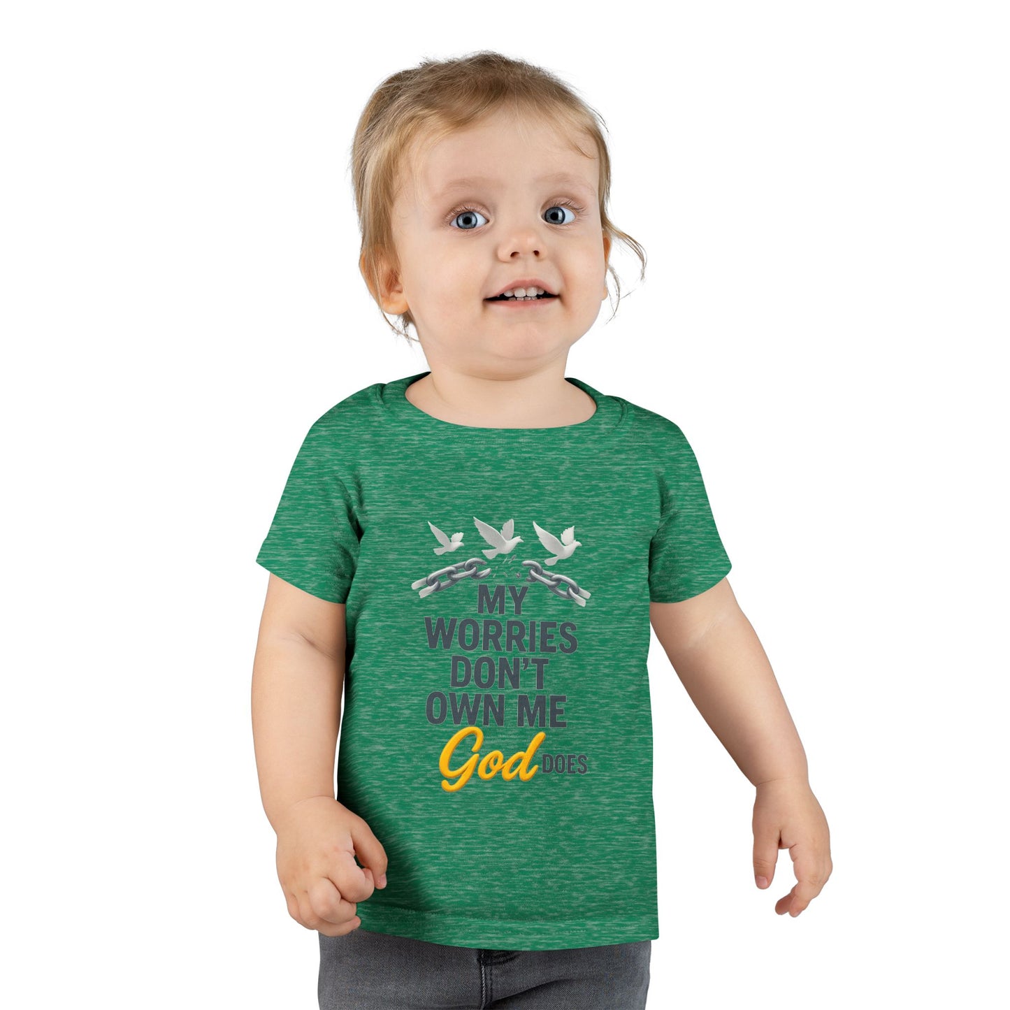 Toddler T-Shirt - My Worries Don't Own Me, God Does