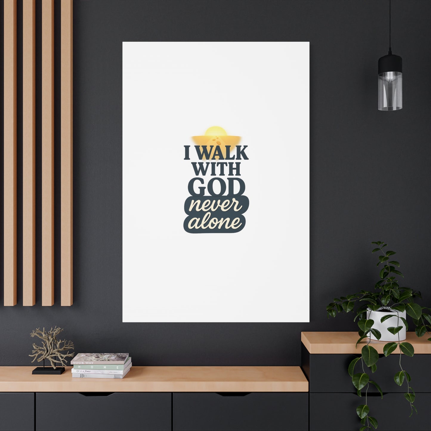I Walk With God – Matte Canvas Wall Art