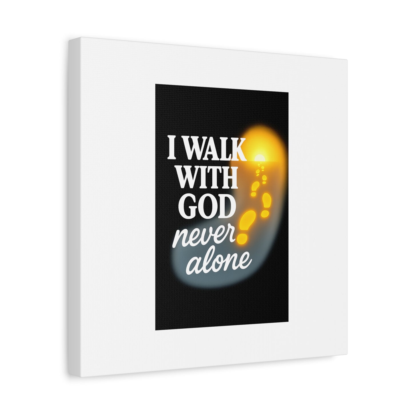 I Walk With God – Matte Canvas Wall Art