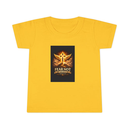 Toddler T-Shirt - Fear Not, Guardian Angel Cross Graphic
