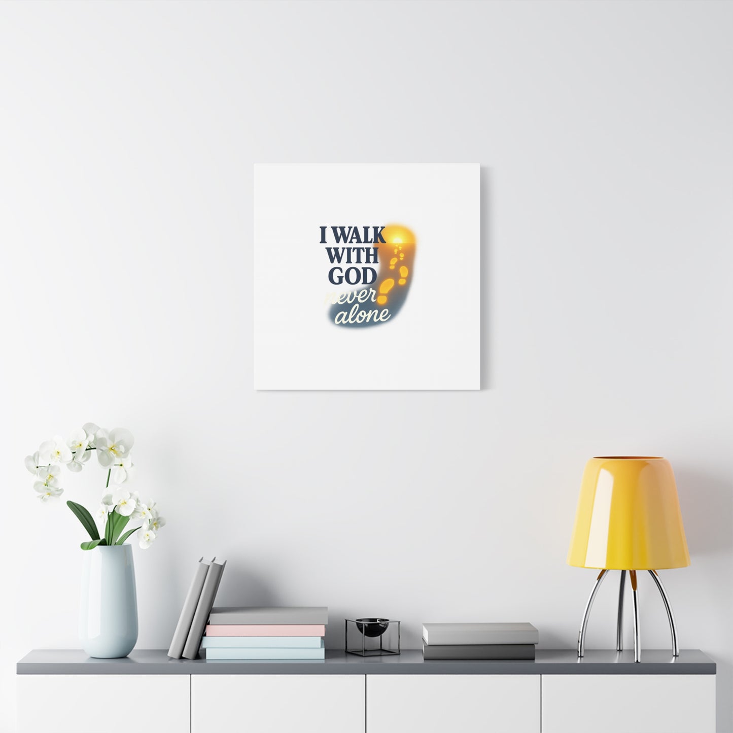 I Walk With God – Matte Canvas Wall Art