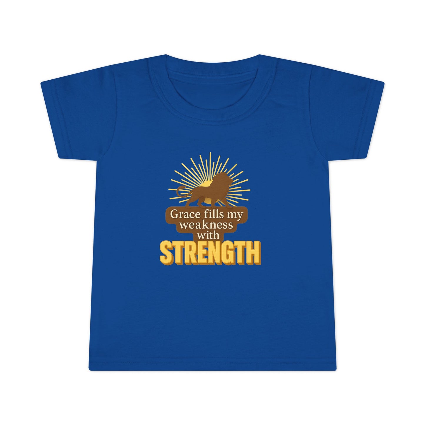Toddler T-Shirt – Grace Fills My Weakness with Strength