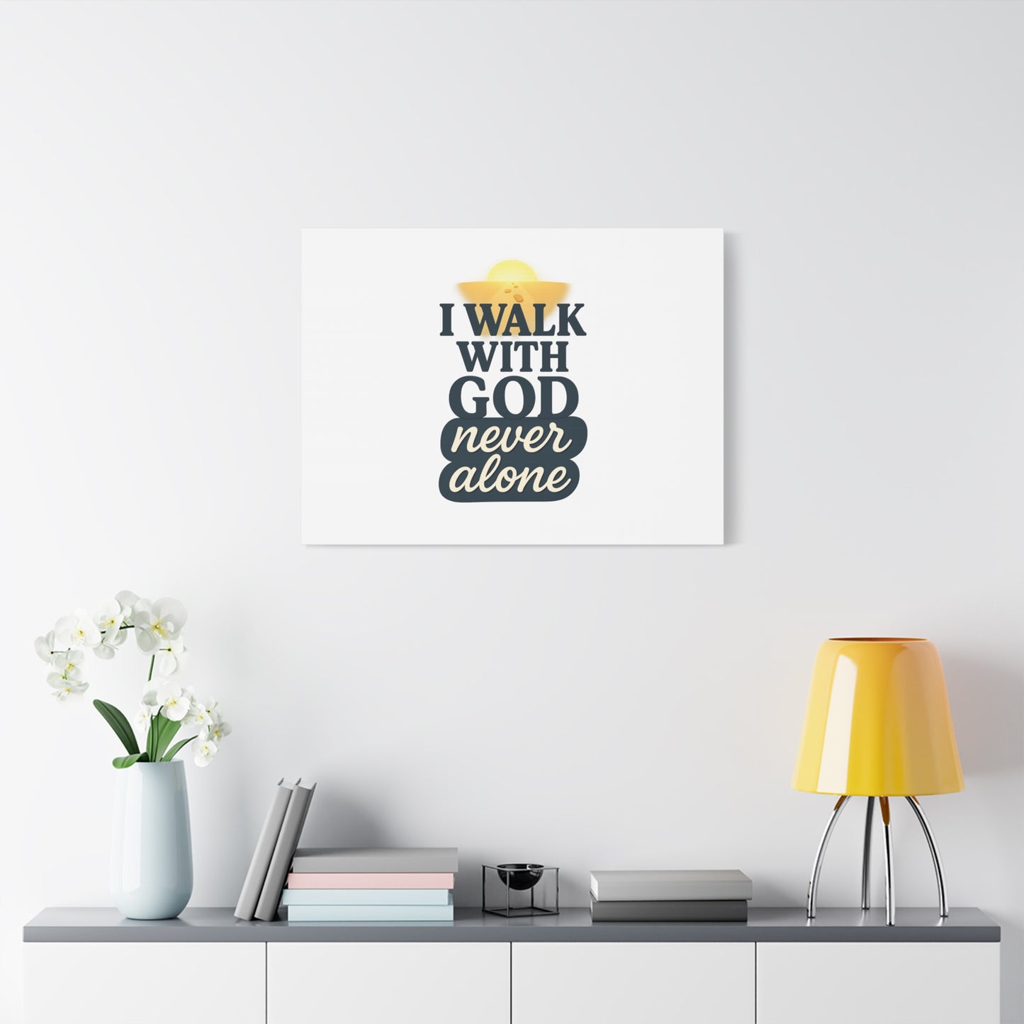 I Walk With God – Matte Canvas Wall Art