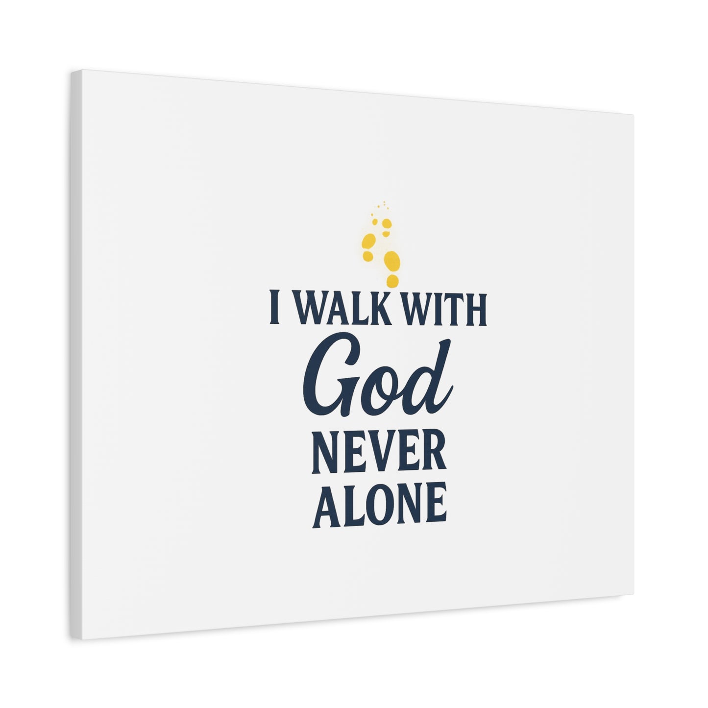 I Walk With God – Matte Canvas Wall Art