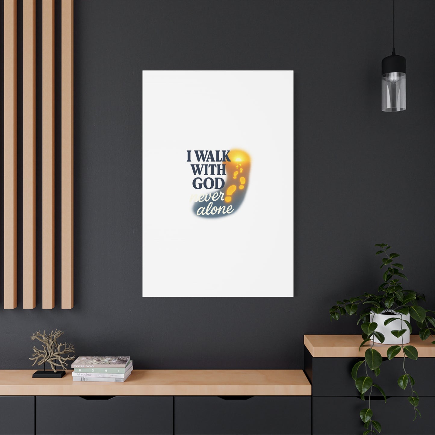 I Walk With God – Matte Canvas Wall Art