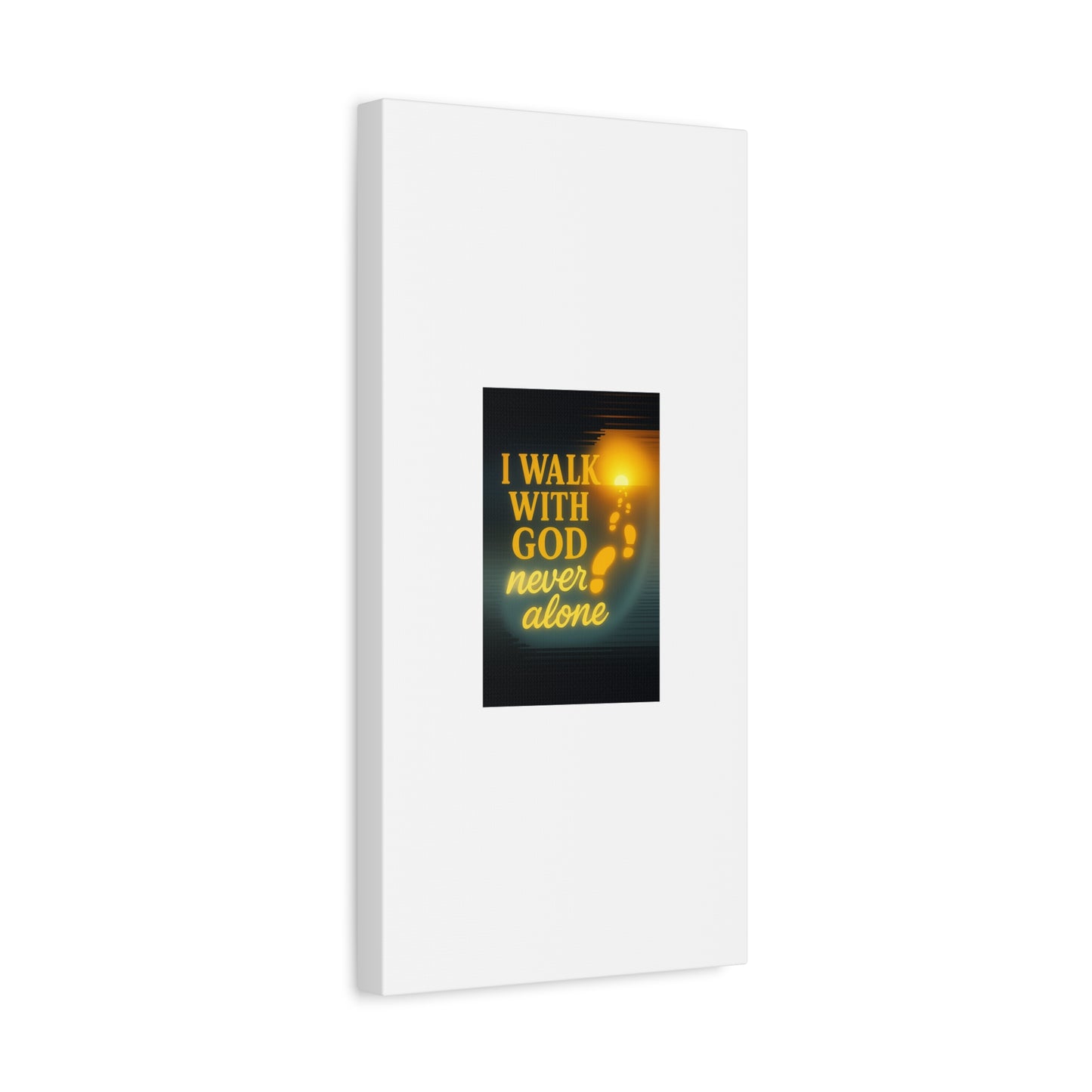 I Walk With God – Matte Canvas Wall Art