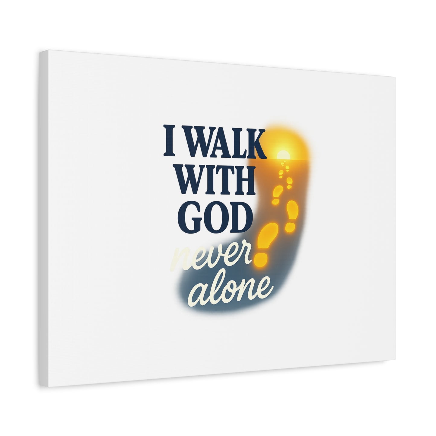 I Walk With God – Matte Canvas Wall Art