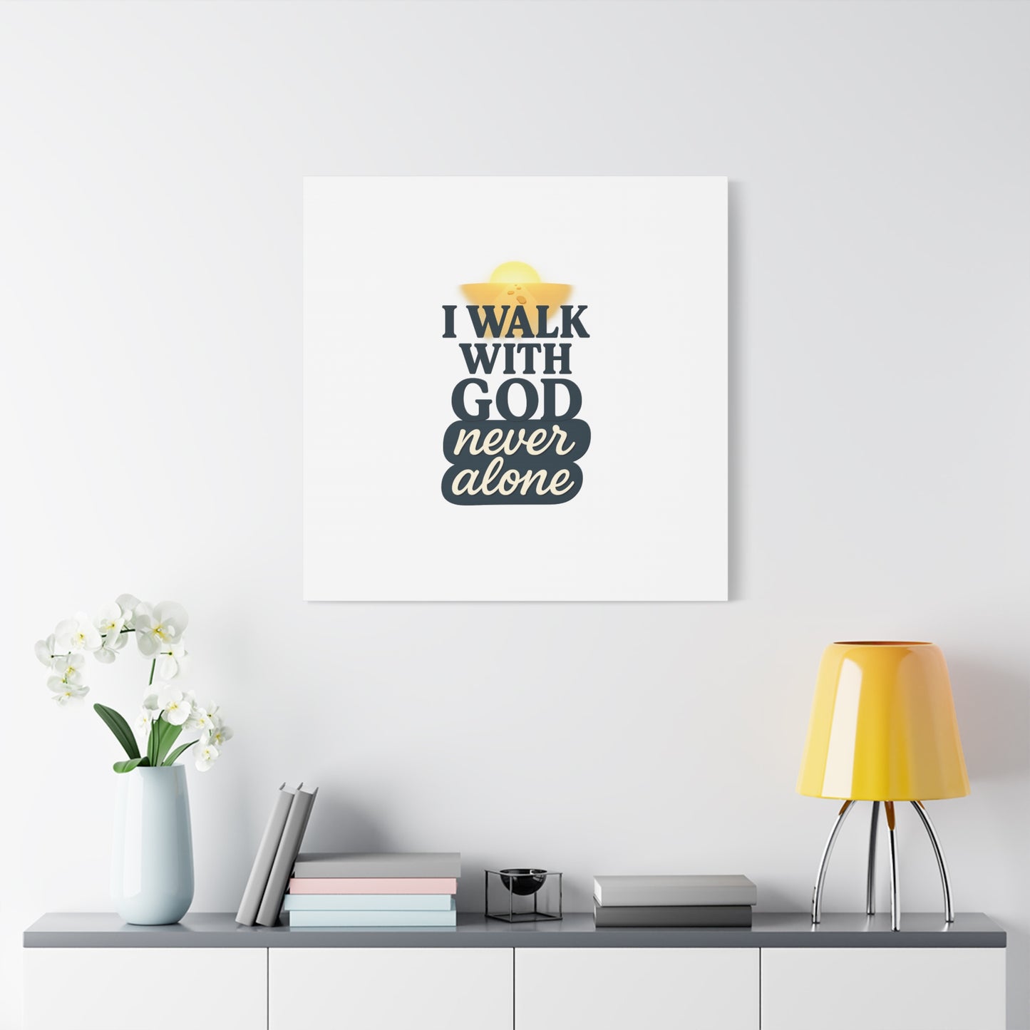 I Walk With God – Matte Canvas Wall Art