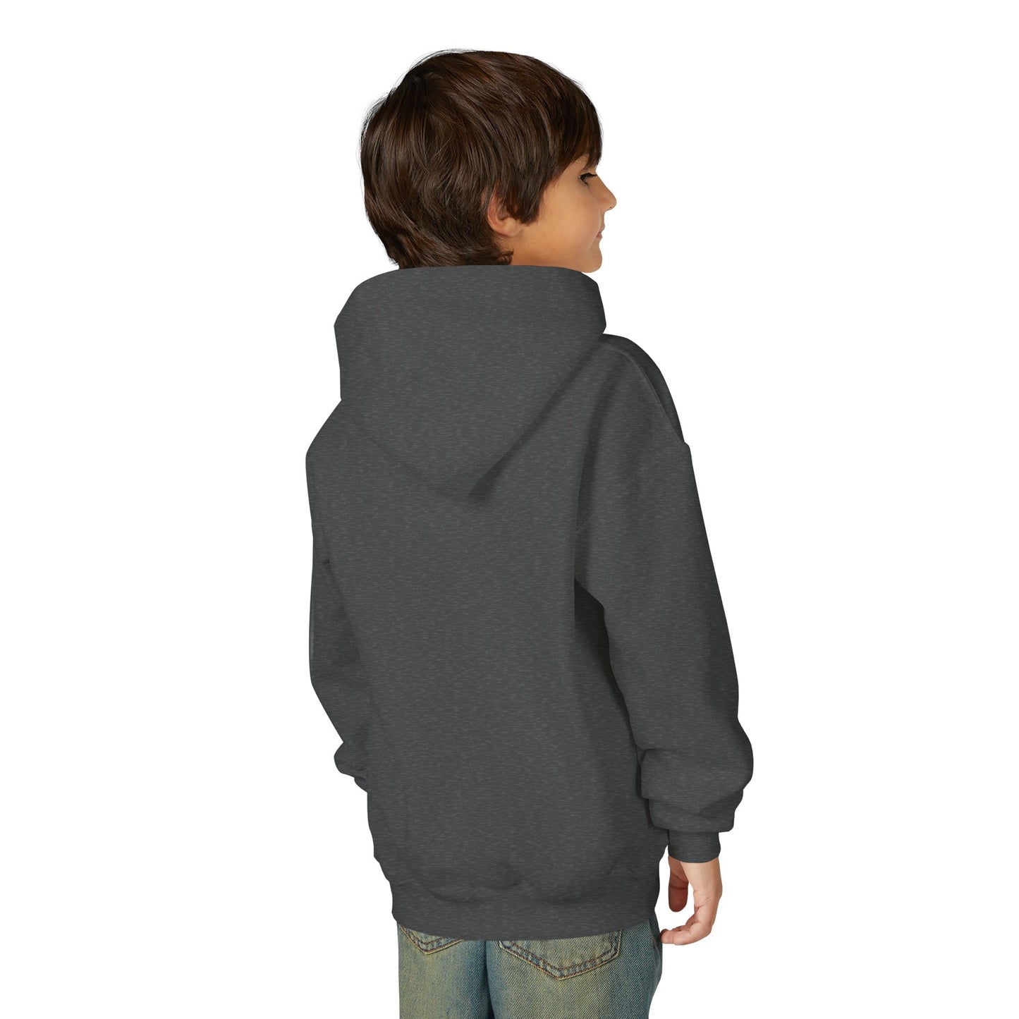 Youth Faith Hoodie – “I Walk With God Never Alone”  Cozy Christian Sweatshirt for Kids
