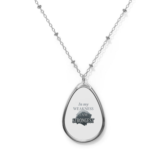 Personalized Oval Pendant Necklace – Vibrant, Elegant & Timeless