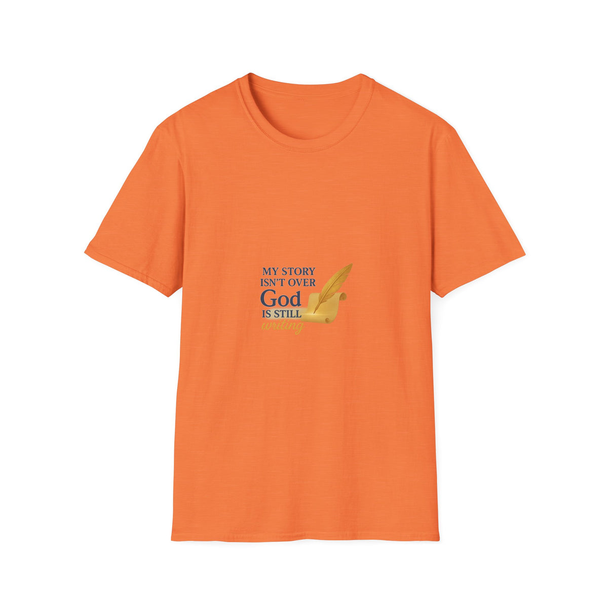 Inspirational Unisex T-Shirt, My Story Isn’t Over, God is Still Writing, Faith-Based Apparel, Christian Gift, Motivational Tee