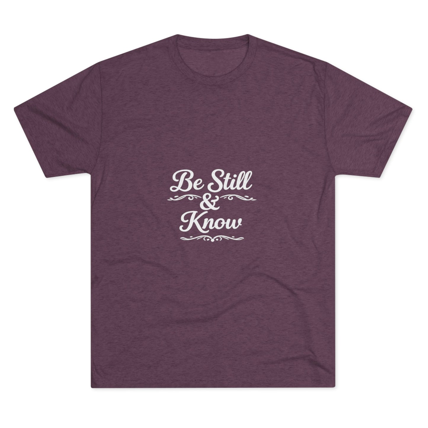 Be Still & Know Tshirt — Inspirational Christian Graphic T‑Shirt