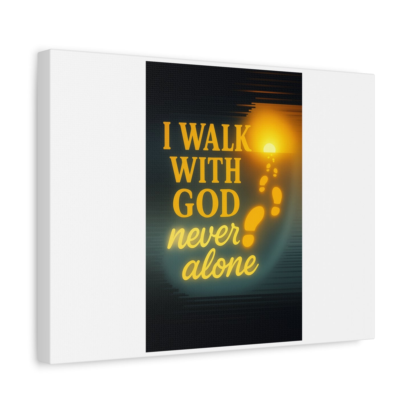 I Walk With God – Matte Canvas Wall Art