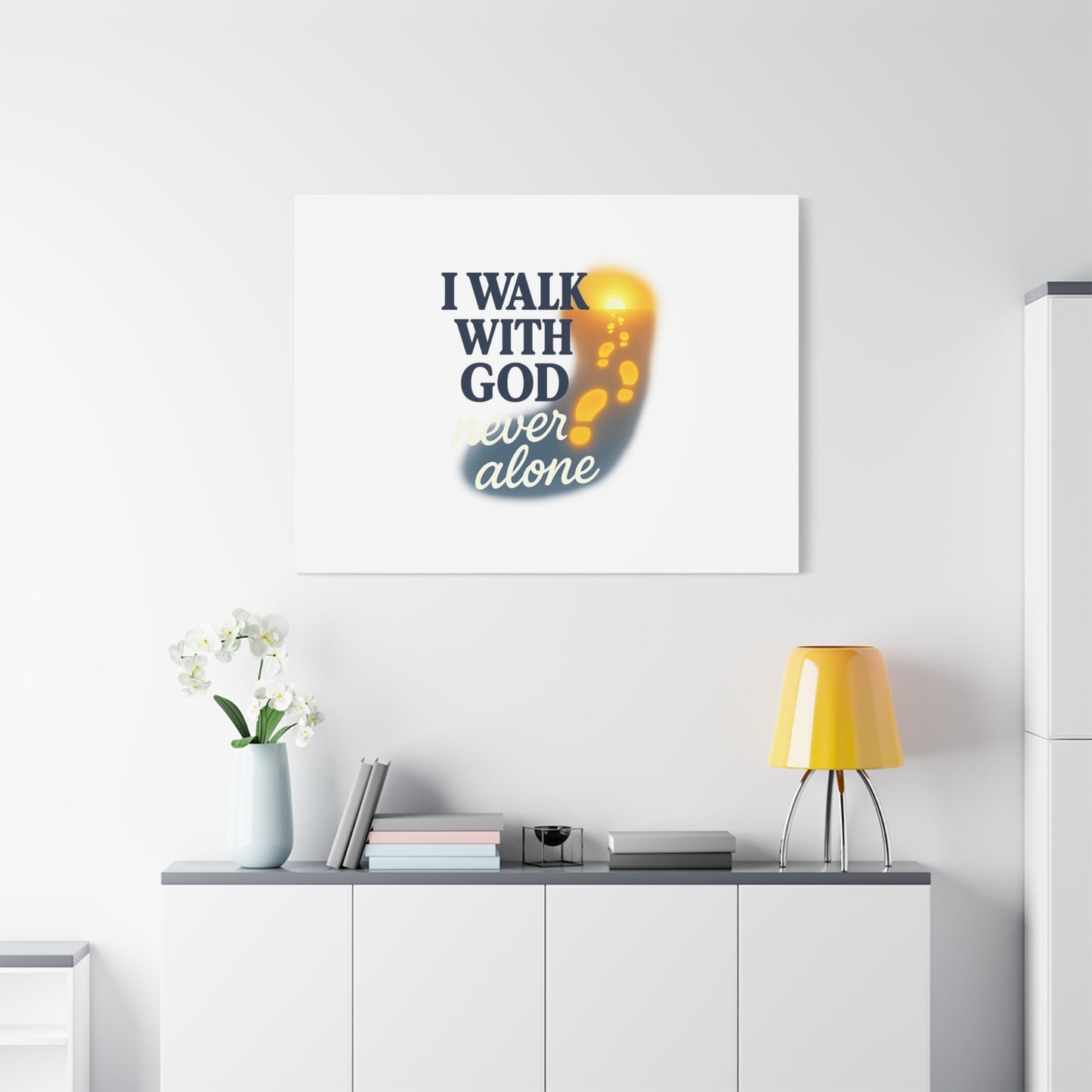 I Walk With God – Matte Canvas Wall Art