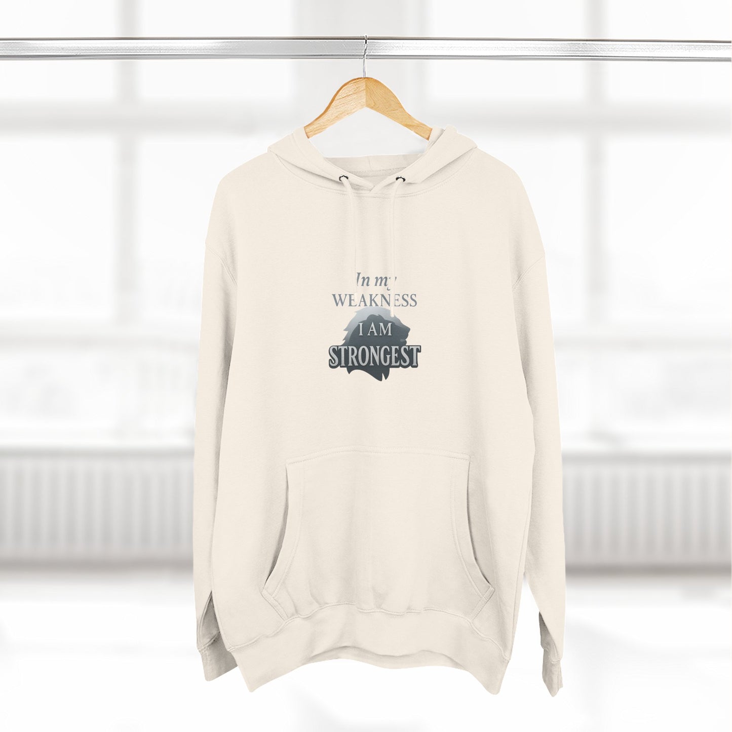Three-Panel Fleece Hoodie
