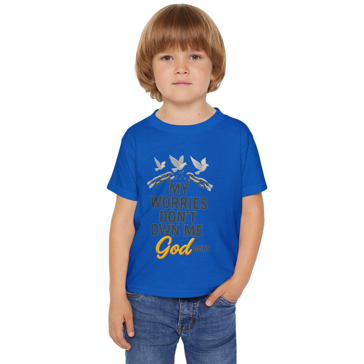 Toddler T‑Shirt — My Worries Don't Own Me, God Does
