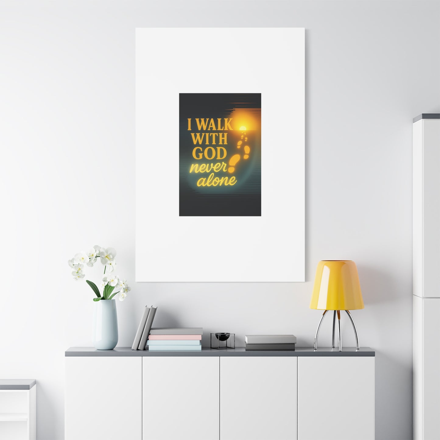 I Walk With God – Matte Canvas Wall Art
