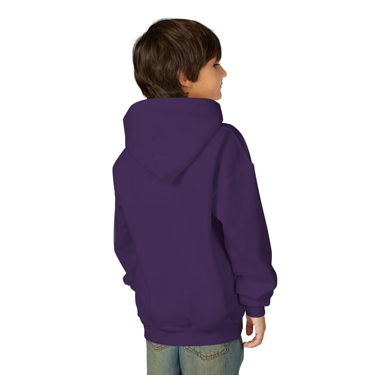 Youth Faith Hoodie – “I Walk With God Never Alone”  Cozy Christian Sweatshirt for Kids