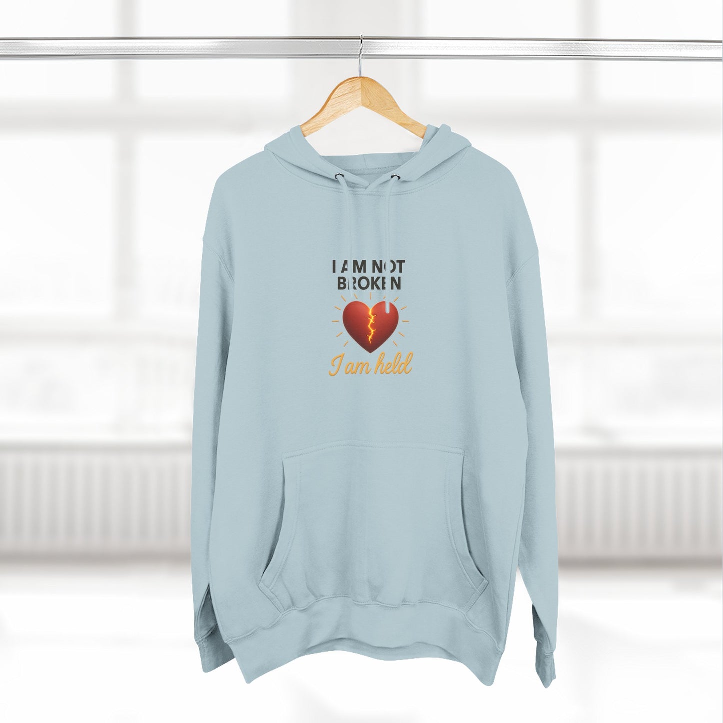 I Am Not Broken – Inspirational Hoodie for Strength, Healing & Self-Love
