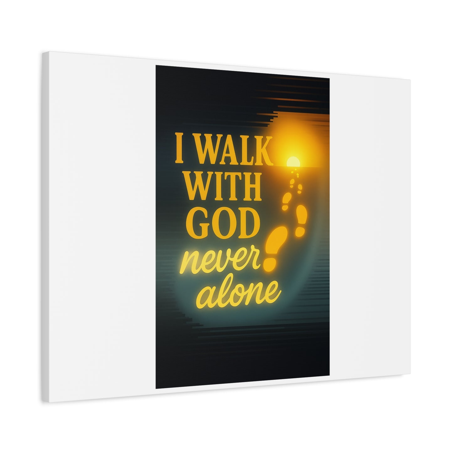 I Walk With God – Matte Canvas Wall Art