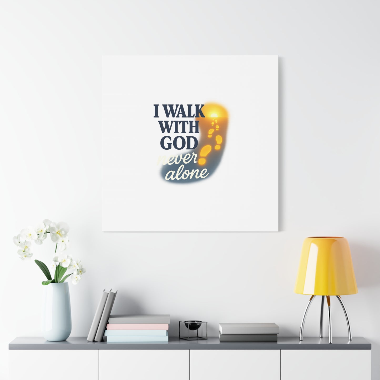 I Walk With God – Matte Canvas Wall Art
