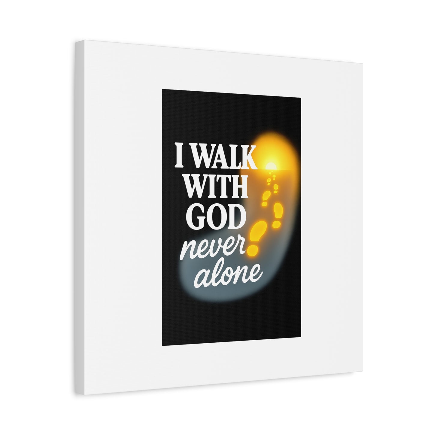 I Walk With God – Matte Canvas Wall Art