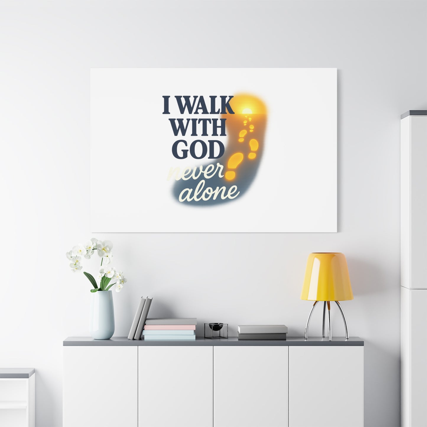 I Walk With God – Matte Canvas Wall Art