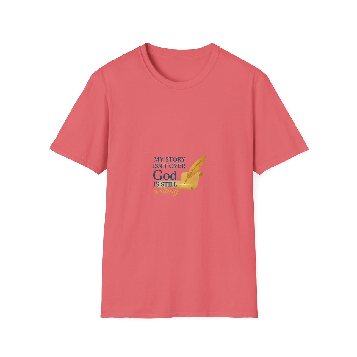 Inspirational Unisex T-Shirt, My Story Isn’t Over, God is Still Writing, Faith-Based Apparel, Christian Gift, Motivational Tee