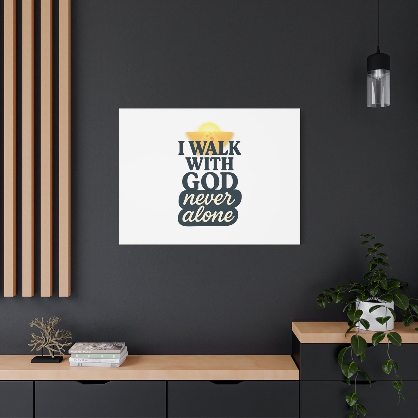 I Walk With God – Matte Canvas Wall Art